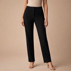 Van Heusen Classic Black Straight Leg Stretch Dress Pants Size 4